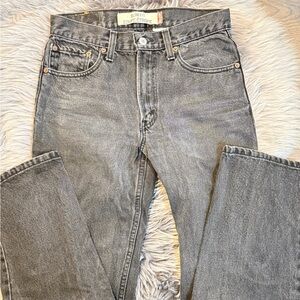 Levi’s Washed Black Straight-Leg Jeans